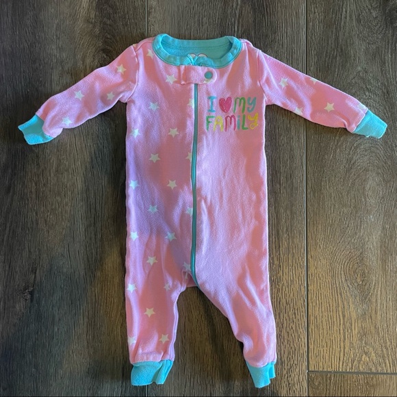 Set of 3 Children’s Place Baby Girl’s Pajamas Sz 3-6M - Picture 4 of 6